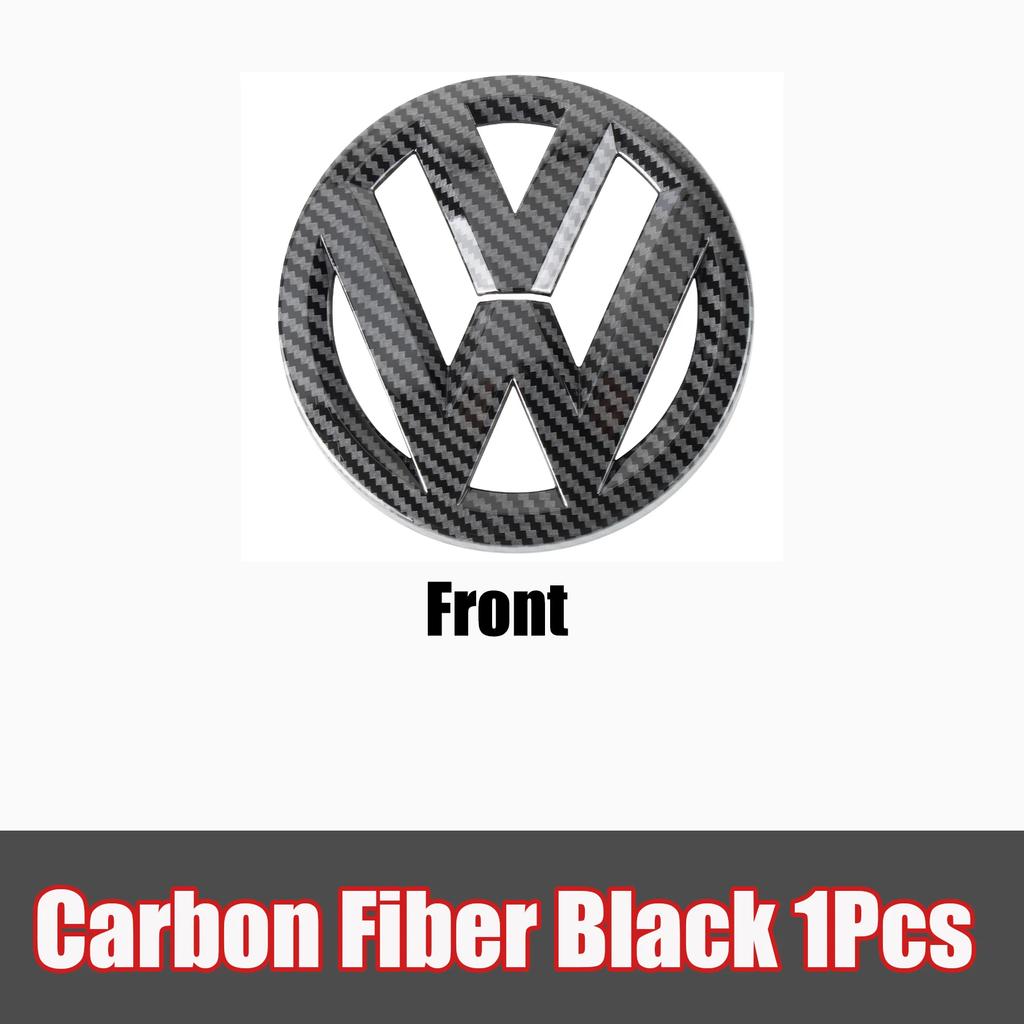 CJOZW1 2026 Hot Emblems For VW Volkswagen Jetta MK5 Golf 1/2Pcs Car Front Bonnet Grill Rear Trunk Emblem Logo Cover For Volkswagen VW G