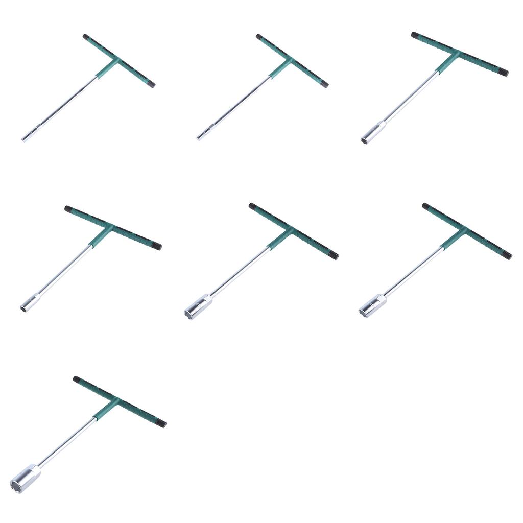 T-shaped Hand Tool Hex Socket Wrench T-handle Wrench Extended T-Socket Wrench for Mechanical Work 6/8/10/12/14/16/18mm
