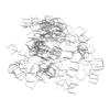 500 Stück 0,6/0,8 mm Heißklammerklammern für Auto Stoßfänger Kunststoffschweißer Reparatur Rostfreier Kunststoff Schweiß Befestigungsbolzen Heißklammer 2025