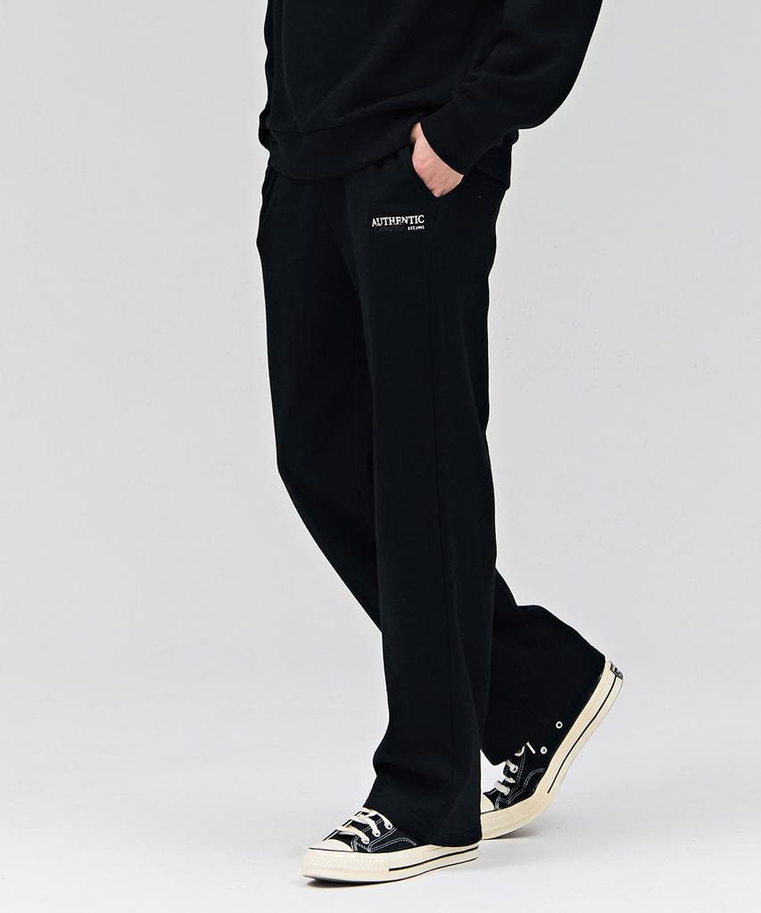 CHASECULT Unisex Essential Straight Brushed Pants - Black