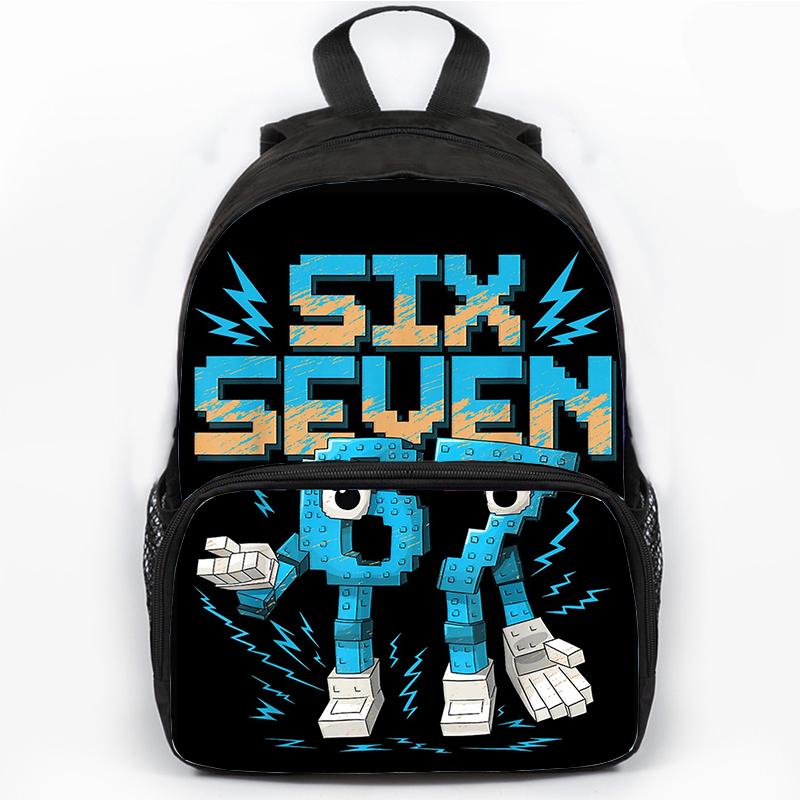 Steal A Brainrot Six Seven Backpack For Primary School Students Bags Brainrot 67 Backpack 3D Cartoon School Bag for Children Bag