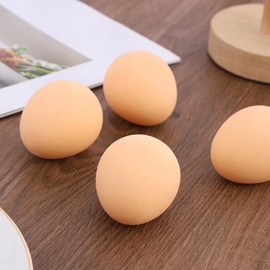 Simulated Egg Stress Ball Soft Stretch Squeaky Egg Squeeze Fidget Toy Anxiety Relief Soft Stress Ball Pinch Sensory Toy