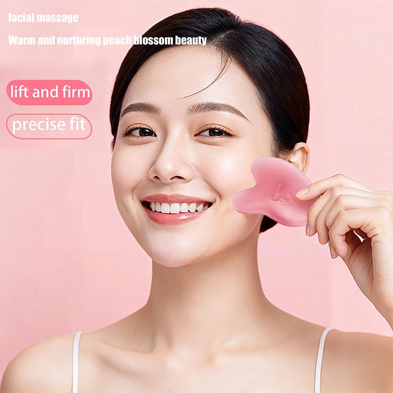 Face Lifting Guasha Resin Scraping Massage Facial Scraper Tool Eye SPA Massage Plate Reduce Puffiness Nose Lifting Face Massager