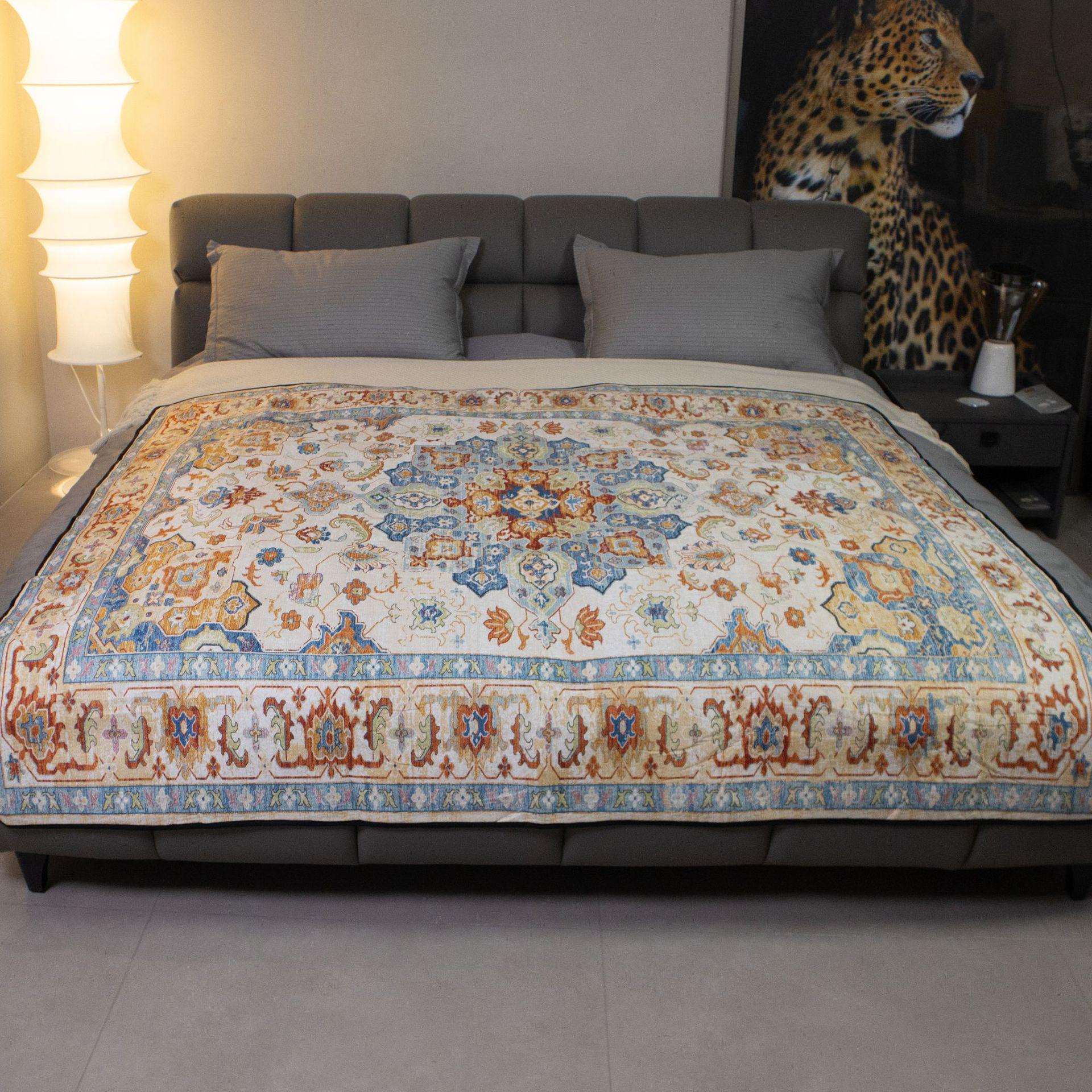 Bohemian Style Absorbent Non-Slip Meditation & Cat Bed Mat