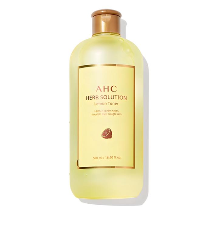 AHC Herb Solution Lemon Toner 500ml | Brightening & Refreshing Formula