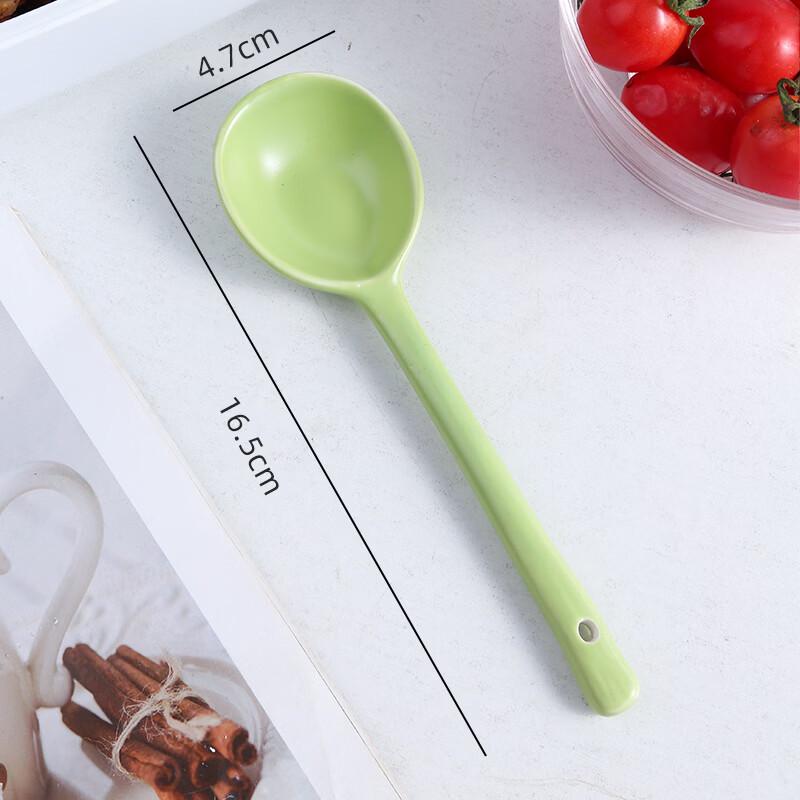 Handmade Irregular Japanese Ceramic Soup/Rice Spoon