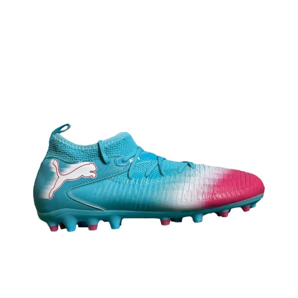 Puma Future 8 Match Comfortable Versatile Non-Slip Durable Breathable Mid-Top Kids Soccer Shoes Kids Soccer Shoes Blue 108849-01