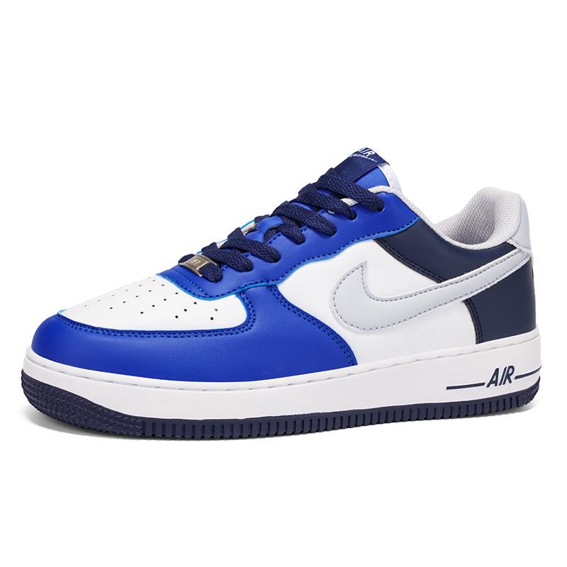 נעלי סניקרס יומיומיות רב-תכליתיות Putian AJ Air Force 1 נמוכות לבן/שחור/זהב לגברים ונשים