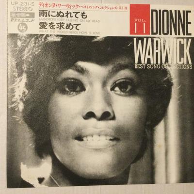 7inch Record DIONNE WARWICK  Raindrops Keep Falling On My Head UP231S SCEPTER 1972 Japan SoulFunk Used