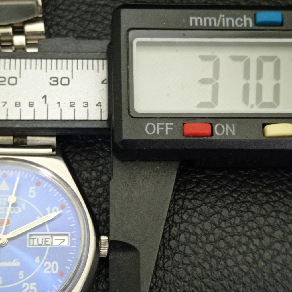 GENUINE VINTAGE SEIKO 5 AUTOMATIC 6309A JAPAN MENS BLUE DIAL WATCH A701621-5 R206c-a701621