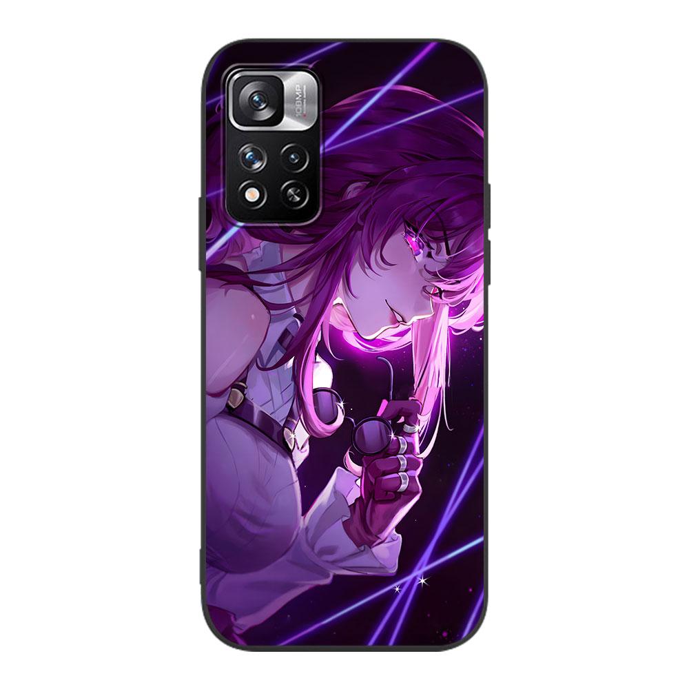 Honkai Star Rail Kafka Case for Xiaomi Redmi 10A 10C 9C 12C 9A 9i 10 12 9 Prime 9T K40 Pro Black Soft TPU Mobile Phone Bag Cover