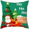 Christmas Cartoon Patterns Throw Pillow Cover With Short Plush Print For Living Room Sofa Decoration Cushion Cover Pillow Covers