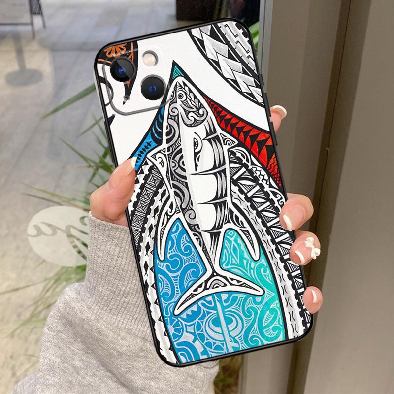 Traditional Hawaiian Island Pattern Case For iPhone 17 Pro Max 16 15 13 12 11 14 Pro Max Plus 13 12 Mini 16e 17 Air Back Cover