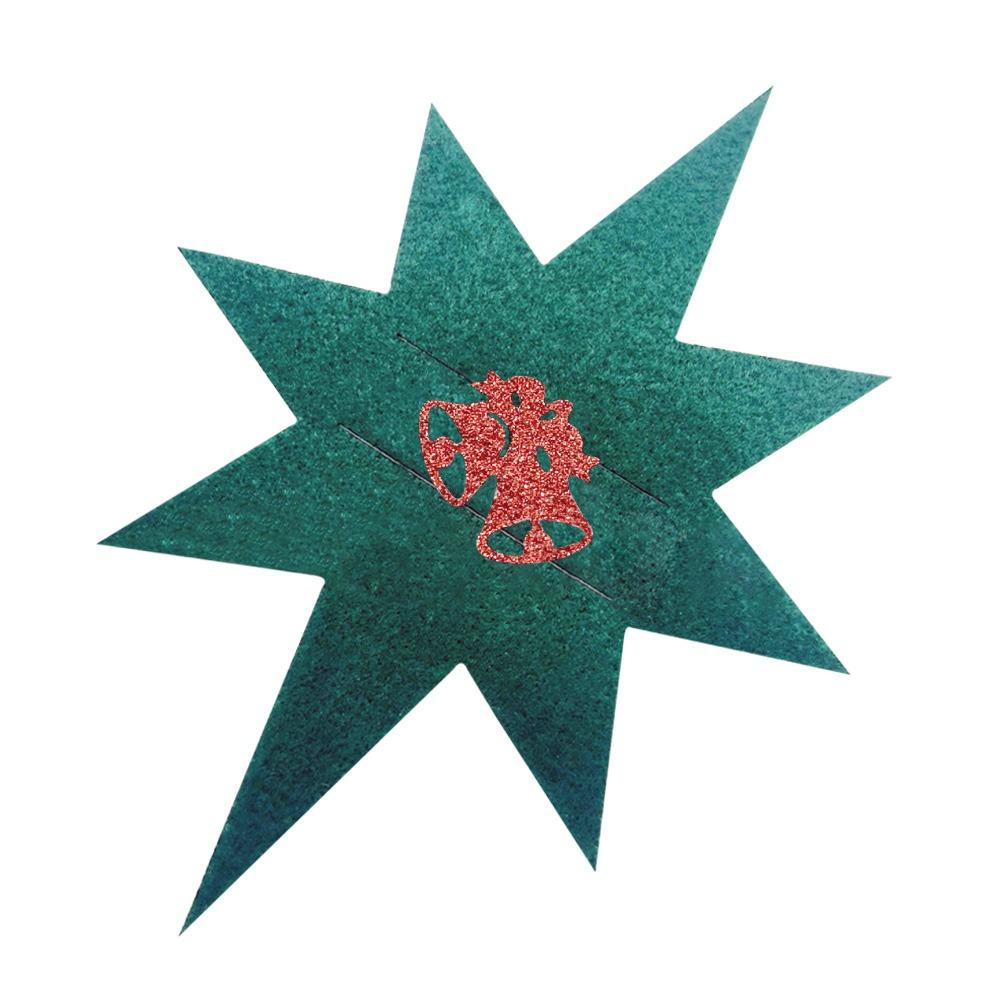 Glitter Felt Christmas Cutlery Holder Bag Washable Christmas Decoration Fork Pocket Non-Slip Table Ornaments Place Mats