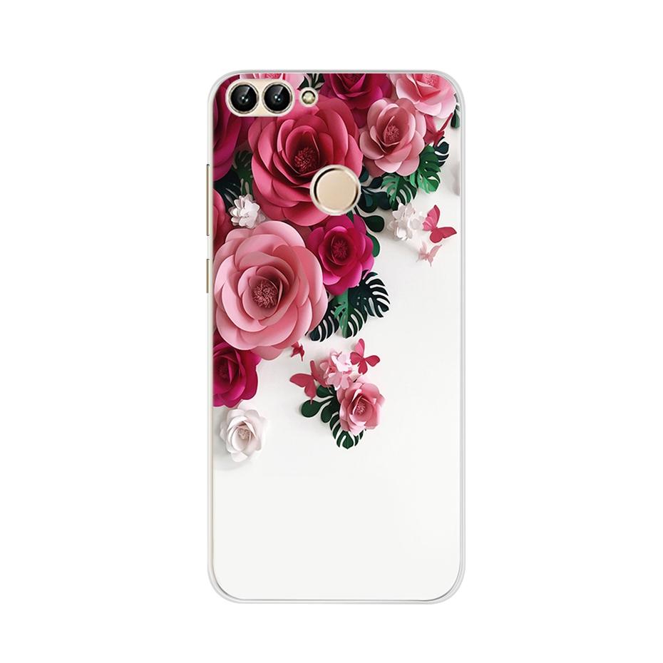 For Huawei P Smart 5.65inch Case Cute TPU Soft Silicone Back Cover Phone Case For Huawei P Smart 2018 FIG-LX1 PSmart Case