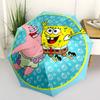 Spongebob Patrick Adventure Automatic Umbrella Folding Umbrella with 8 Ribs Durable Plastic & Iron All-Season Umbrella for Travel