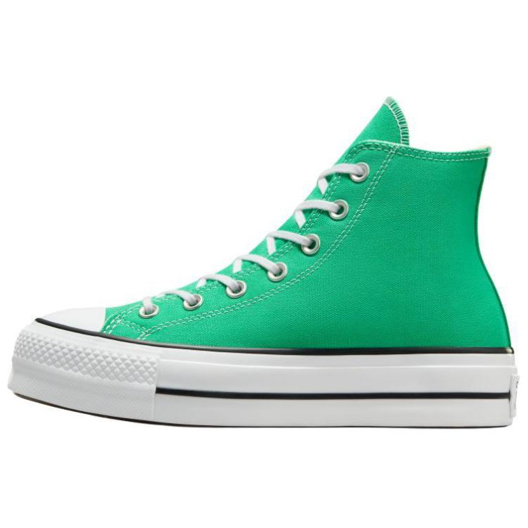 Converse Chuck Taylor All Star Lift Abrasion Resistant High top Canvas Shoes Women's Green White A09393C