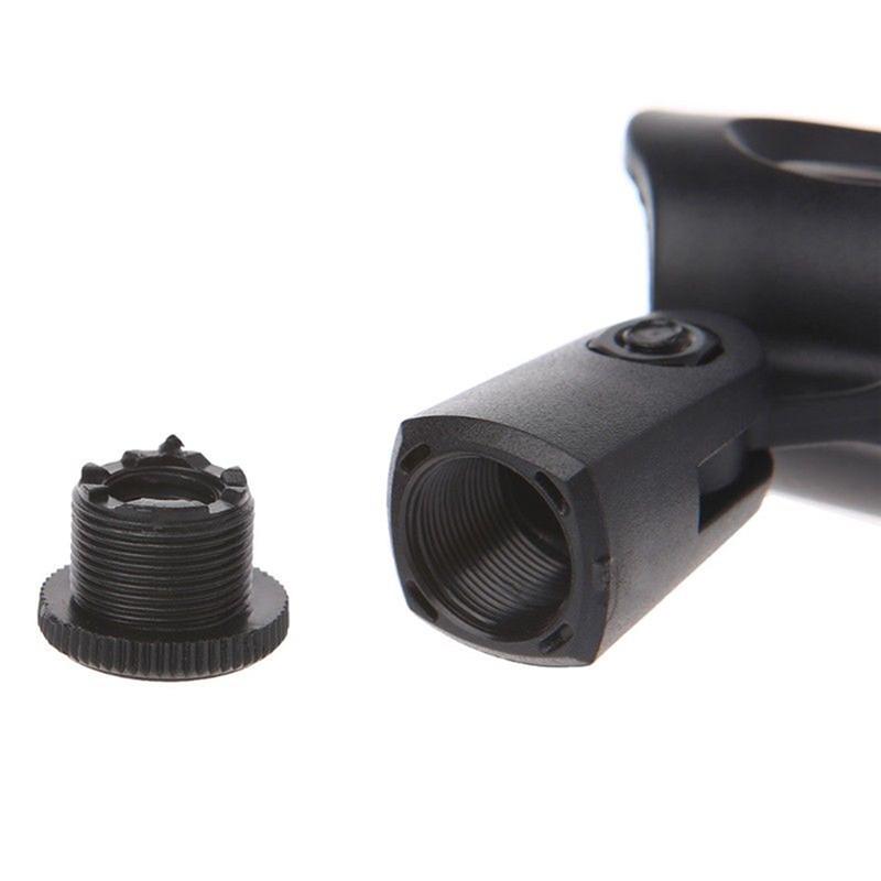 Mic Microphone Stand Accessory Flexible Plastic Clamp Clip Holder Mount