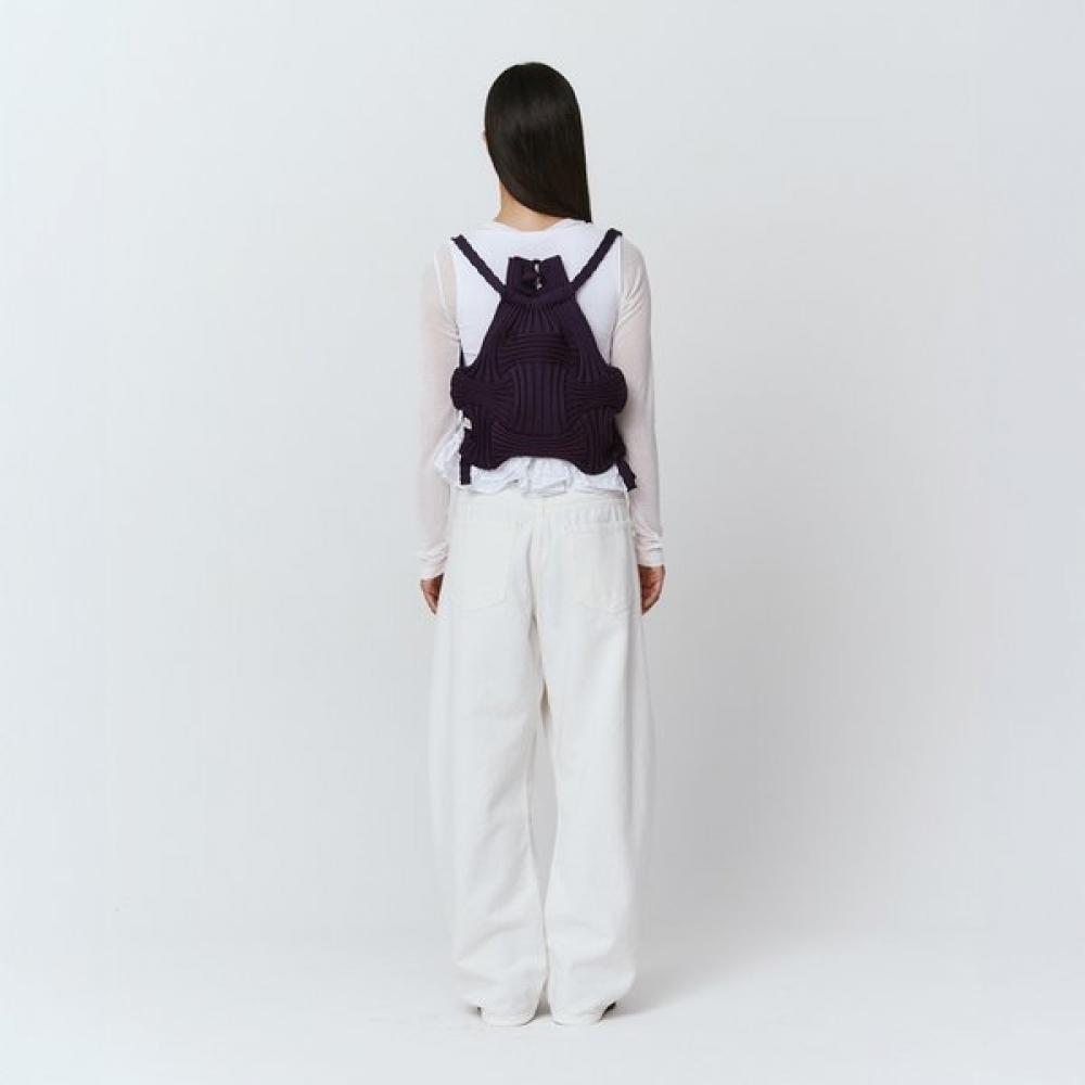 Pleatsmama Deep Purple New Bow Backpack