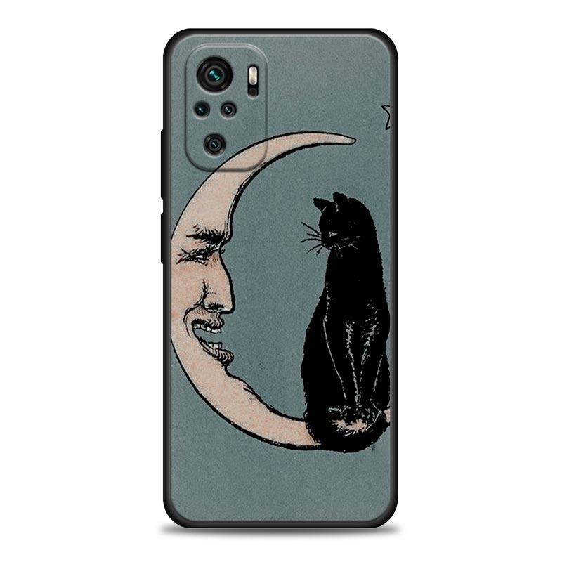 Phone Case For Xiaomi Redmi Note 11 10 8 Pro 9S 8A 10S 11S Soft Cover Witches Moon Tarot Mystery Totem For Redmi Note 8Pro 10Pro