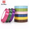 15 Mm 100% Polyester Satin Ribbon With Gold Trim On Double Sides Color Ribbons for Wrap