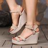 Women Wedge Sandals Buckle Ankle Strap Summer Outdoor Platform Shoes Women Beach Comfortable Sandals Zapatos De Mujer