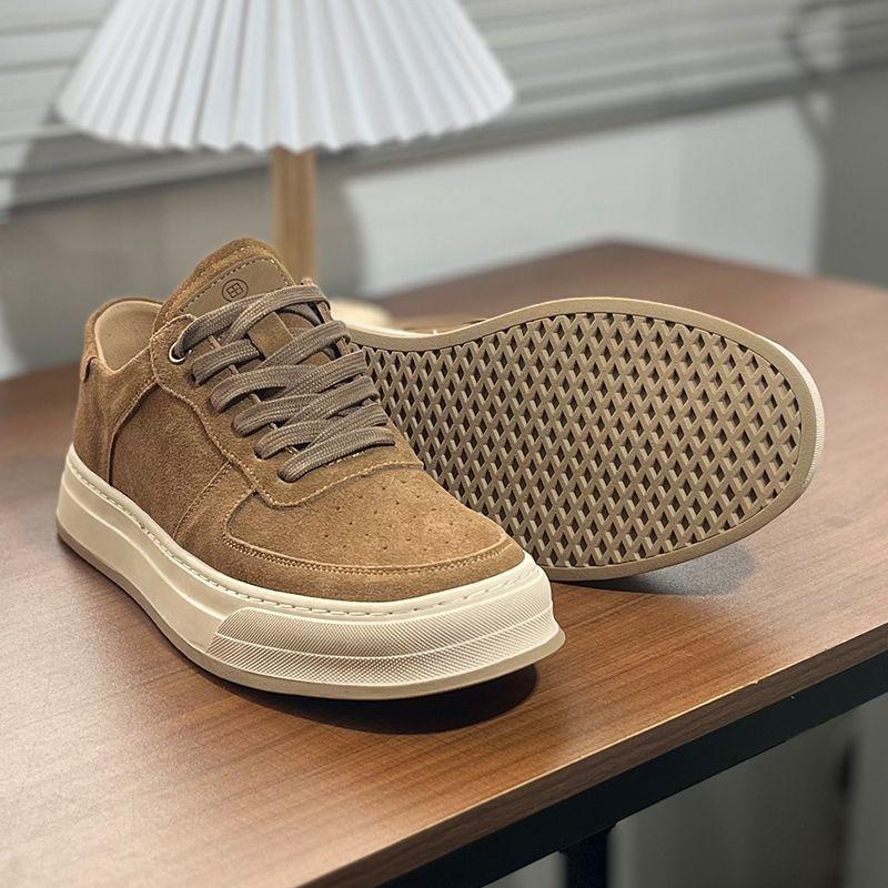 Spring And Autumn Versatile Fur Low-Top Board Shoes German Training Shoes Retro Sports Breathable Tide Shoes Casual Leather Shoes Men