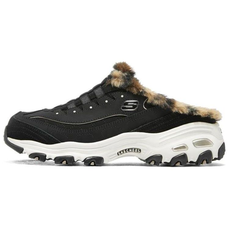 Skechers DLites 1.0 Synthetic Leather Comfortable Versatile Low-Top Dad Shoes Women sneakers 149784-BLK 36.5