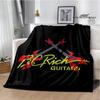 B.C.rich Guitar Logo Printed Blanket Flange Blanket Soft and Comfortable Blanket Warm Blanket Blankets for Beds Birthday Gift