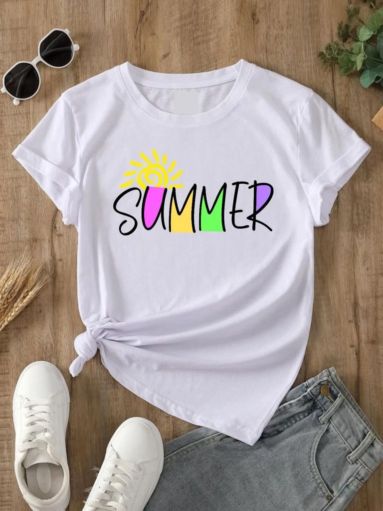 Summer Shirt, Novelty Cool Regular Fit Tee 100% Cotton T- Shirt Kids Unisex Top