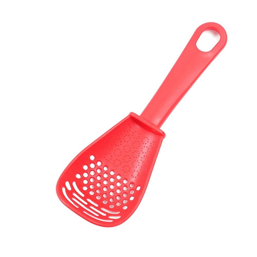 2Pcs Heat Insulated Handle Filter Spoon Uniform Filter Holes Draining Skimmer Sieve Spoon  Filtering
