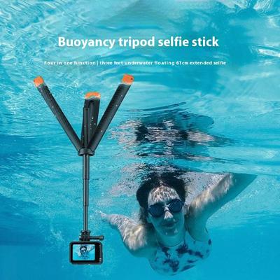 TELESIN S1-TSS-02 30m Underwater Buoyancy Rod Extendable Selfie Stick Tripod for Sports Camera Handheld Grip