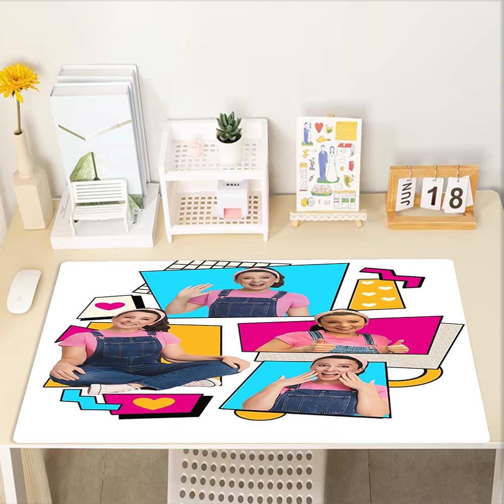 Ms. Rachel Theme Mouse Pad, Non Slip Rubber Base, Multifunctional Office & Home Decor, Perfect for Workspace Personalization.