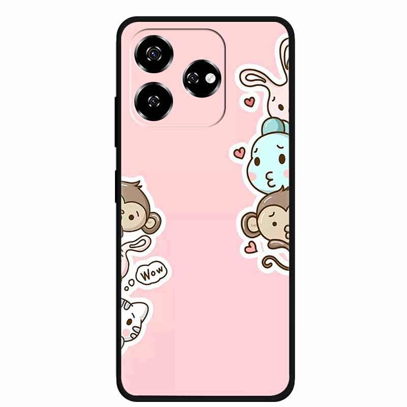 

For ZTE Blade V60 60 Case Axon60 Lite Soft Silicone Painted Cats TPU Phone Covers For ZTE Axon 60 Cases Luxury Bumper V 60 Coque ZTE Axon 60 Lite