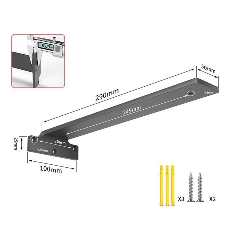 Suport raft de perete Trepied suspendat Suport raft Ascuns Fixat pe perete Raft de depozitare cu compartimentare Rafturi Suport unghiular Îngroșat