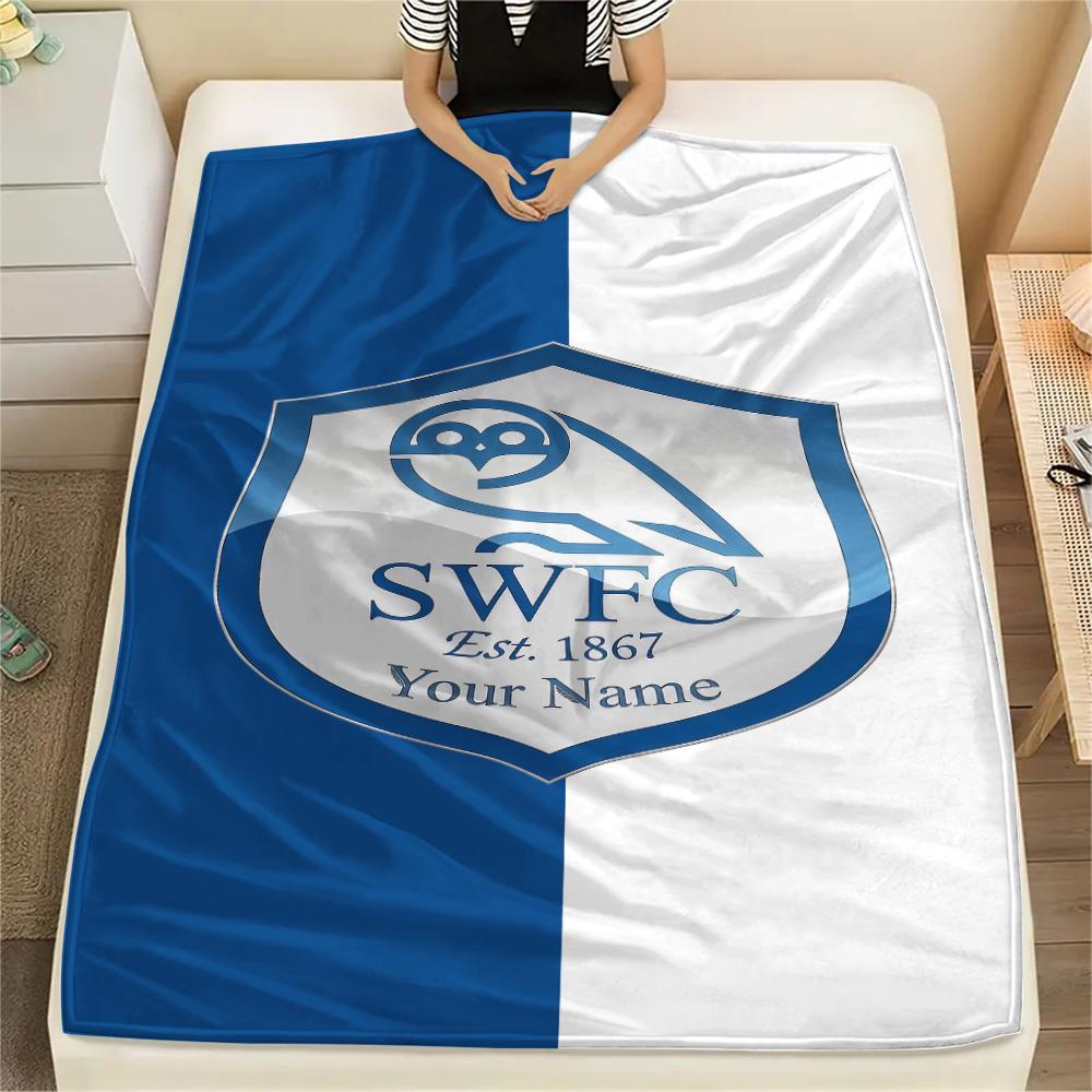 1PC Custom Name SHEeffield Wednesday Football Club Patterned Flannel Blanket for Home Decor Warmth and Comfort Gifts Holiday Present -HE204