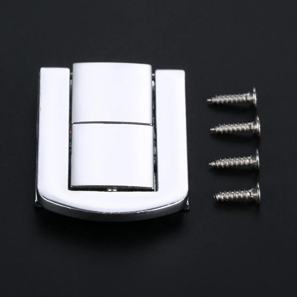 1Pc 43x32mm Zinc Alloy Antique Square Buckle Lock Wooden Wine Gift Box Lock Buckle jewelry Box Latch Clasps with Screws Hardware