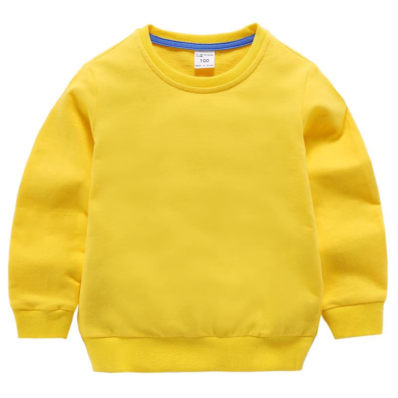 Nuova Felpa con Cappuccio per Bambini 2026: Top per Bambini in Stile Coreano per Maschi e Femmine, Colore Unito, Girocollo, Manica Lunga, Moda Primaverile.
