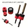 3Pcs Adjustable Drill Depth Stop Collar 3-13mm Drill Bit Depth Guide Stop Ensures Consistent Drilling for Precise Drilling Tool