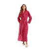 2024 Velvet Plus Size Women's Long Bathrobe - Winter European & American Style for Hotels, Salons, and Casual Wear