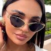 Fashion Cat Eye Sunglasses Metal Frame Women Brand Designer Retro Sun Glasses Black Ladies Eyewear UV400