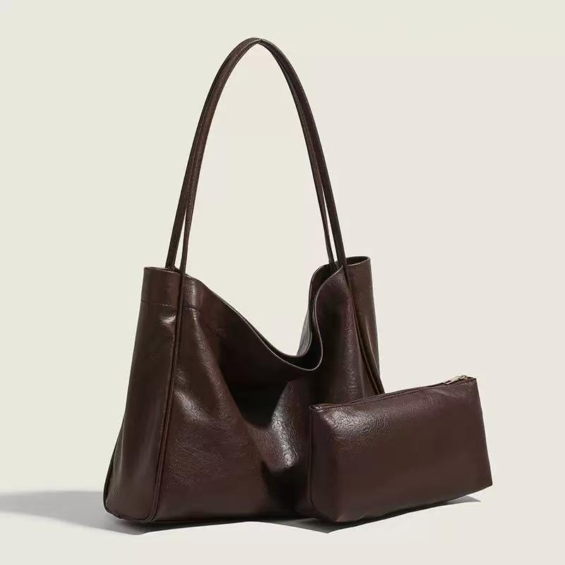 Millard Weiches Leder-Tote - Retro Pendler-Schultertasche für Mutter und Kind, Großes Fassungsvermögen, Vielseitig für 2025.