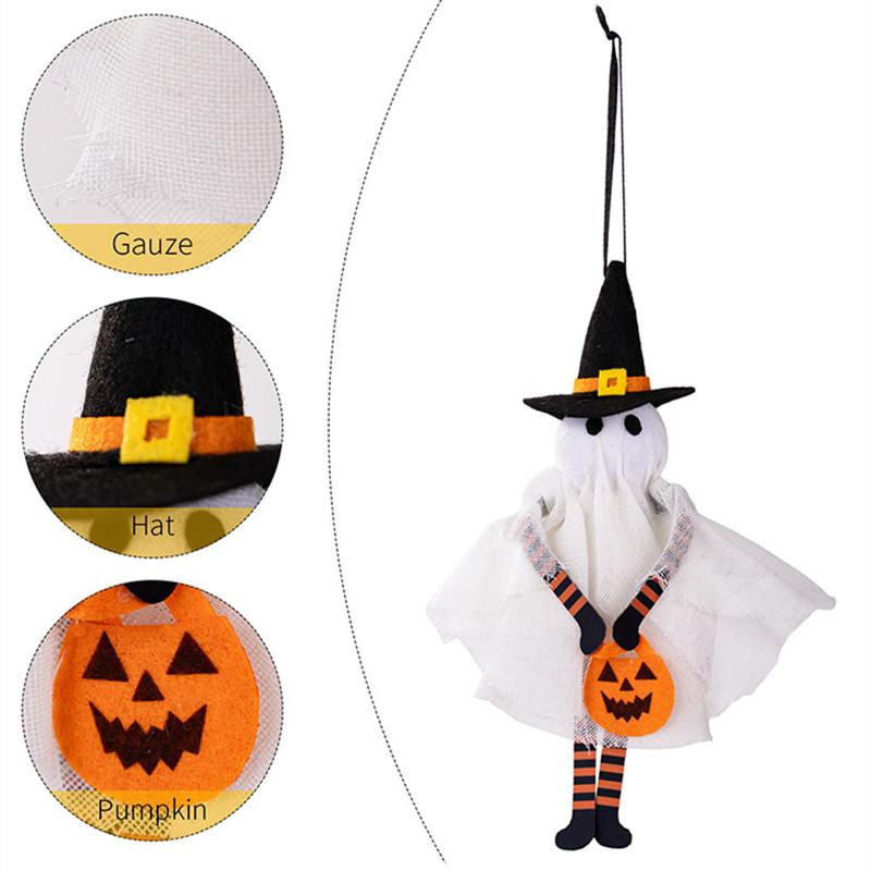 Halloween Hanging Pendant Pumpkin Ghosts Skeleton Doll Pendant Hanging Ornament Home Halloween Party Decor Horror House Props