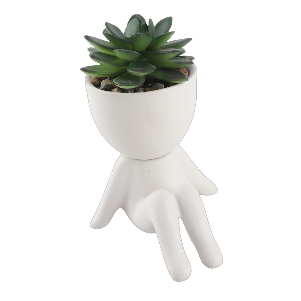 Niedliche Figur Blumentopf Modern Dekorativer Keramik Sukkulenten Pflanztopf für Heim Gartendekor