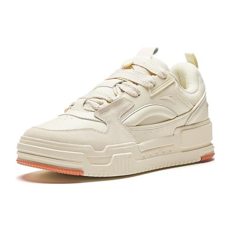 Anta Comfortable Non-Slip Durable Low-Top Skate Shoes Men Sneakers White 912348001-3