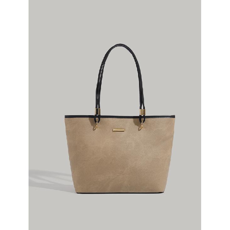 2025 New Niche Design Simple Underarm Bag Fashionable Versatile Commuting Tote Bag Large Capacity Shoulder Handbag коричневый