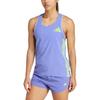 Adidas Adizero Running Tank Top Soft Comfortable Breathable Sports Vest Women tops Blue IT4561