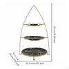 Cake Stand Light Luxury Dishwasher Dessert Holder for Afternoon Tea,