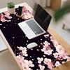 Cherry Blossoms Large Gaming Mousepad Laptop Accessory Office Rug Carpet Desk Decorating Xxl Mouse Mat Pc Decor Desk Mat Large