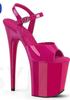 Women's Shiny Leather Peep-Toe Platform High-Heeled Sandals - Summer 2025 Collection